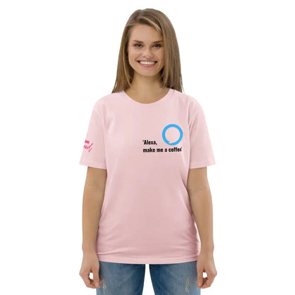 Alexa make me a coffee t-shirt - Cotton Pink / S