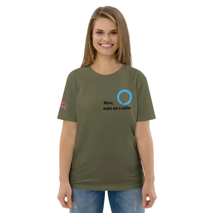 Alexa make me a coffee t-shirt - Khaki / S