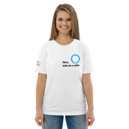 Alexa make me a coffee t-shirt - White / S