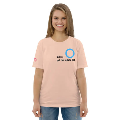 Alexa, put the kids to bed organic cotton t-shirt - Something Profound 