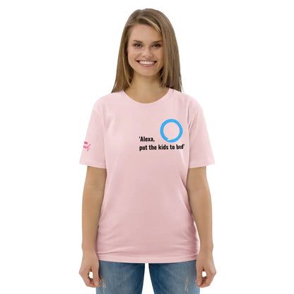 Alexa, put the kids to bed organic cotton t-shirt - Something Profound 