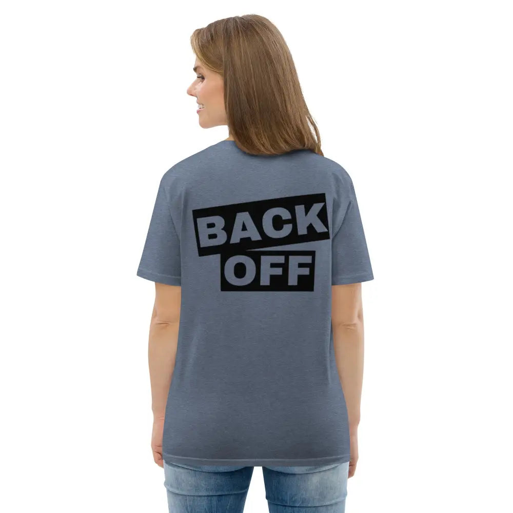 Back off original design organic cotton t-shirt - Something Profound 