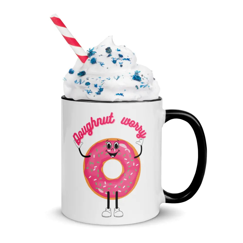 Doughnut worry Mug with Color Inside - Something Profound 