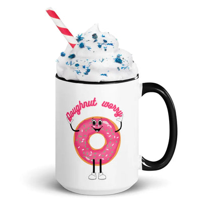 Doughnut worry Mug with Color Inside - Something Profound 