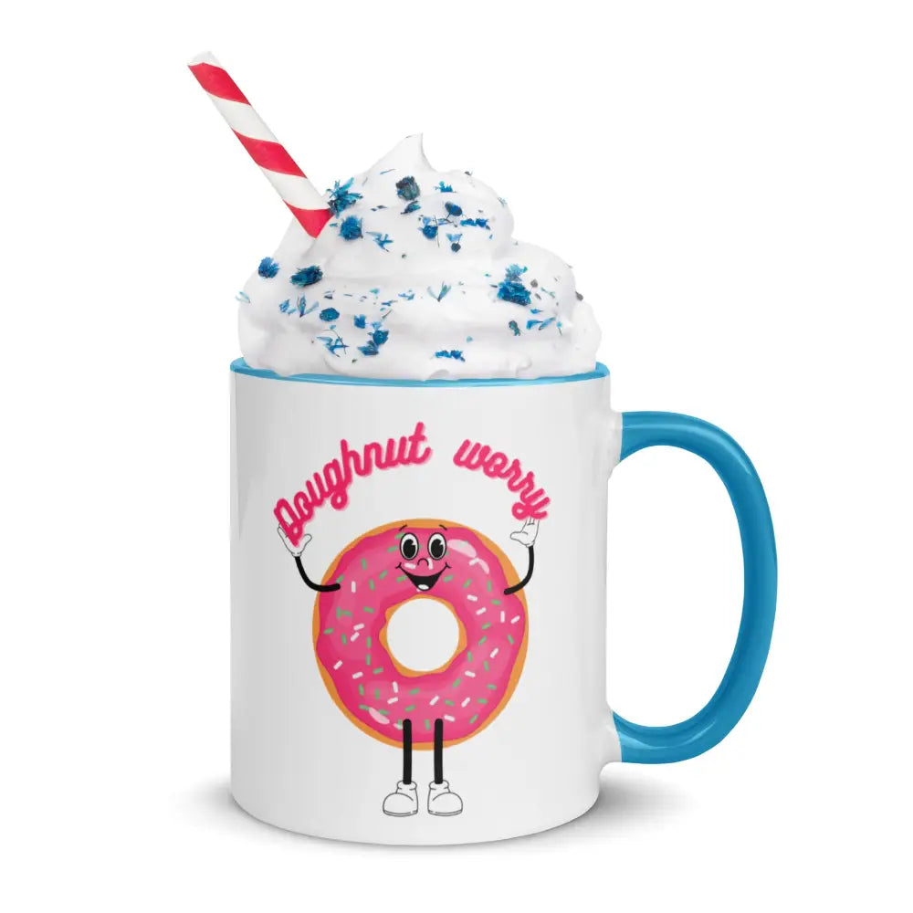 Doughnut worry Mug with Color Inside - Something Profound 