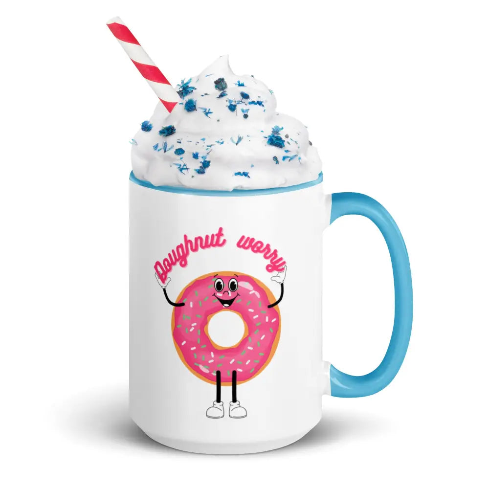 Doughnut worry Mug with Color Inside - Something Profound 