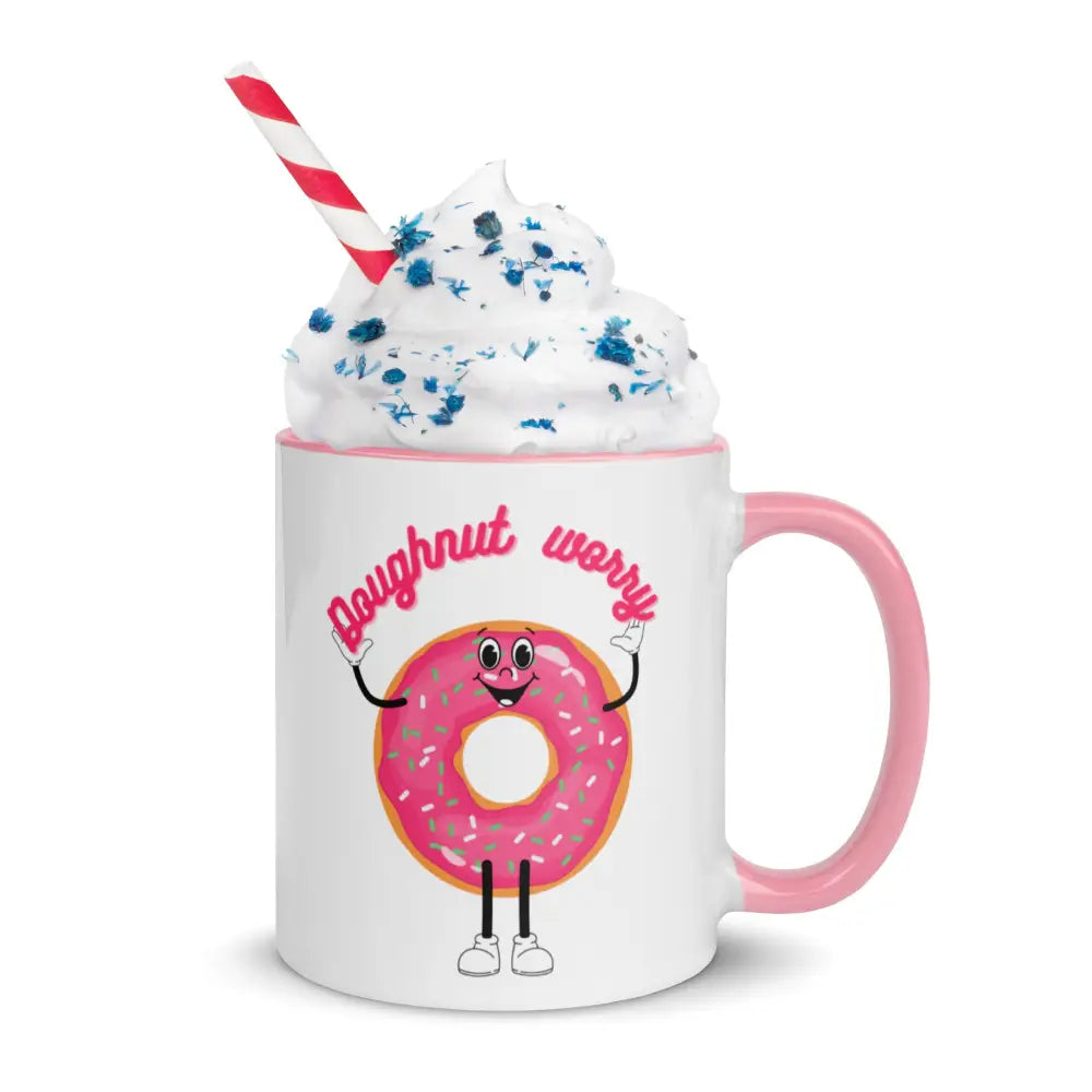 Doughnut worry Mug with Color Inside - Something Profound 