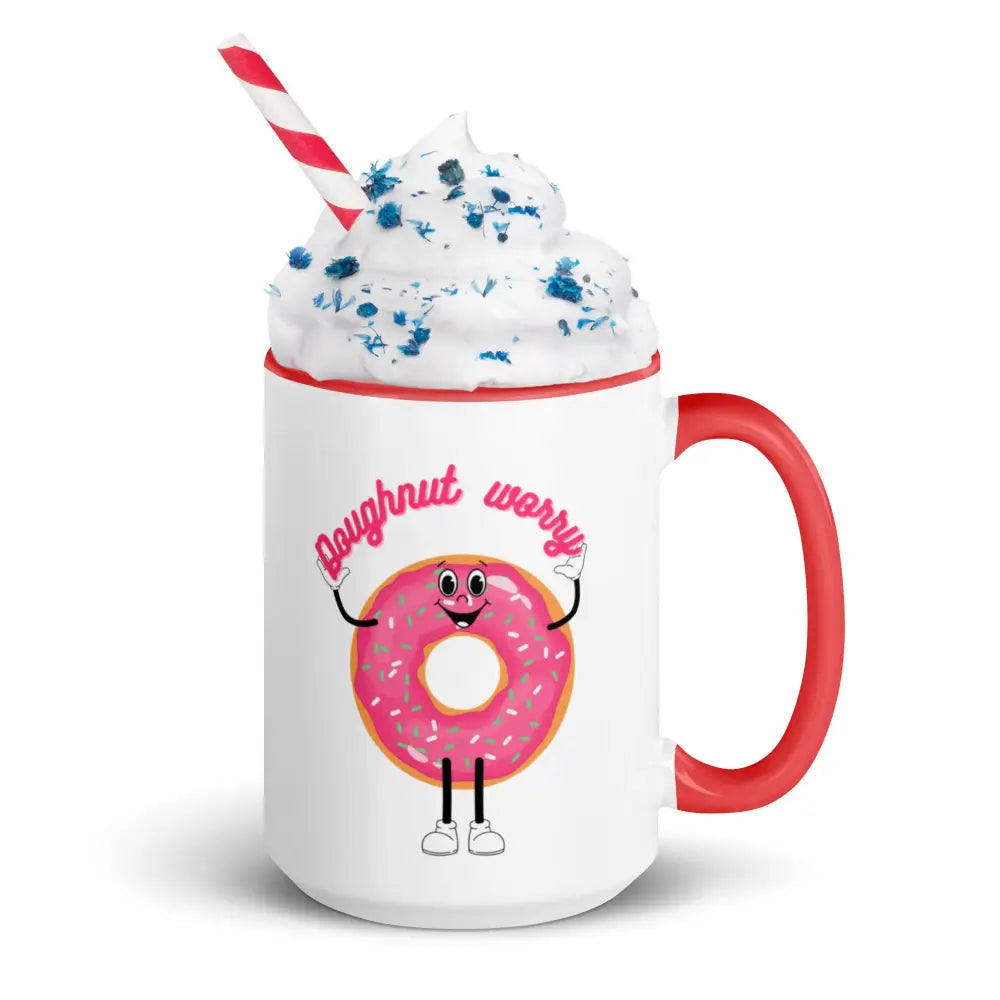 Doughnut worry Mug with Color Inside - Something Profound 