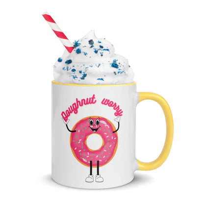 Doughnut worry Mug with Color Inside - Something Profound 