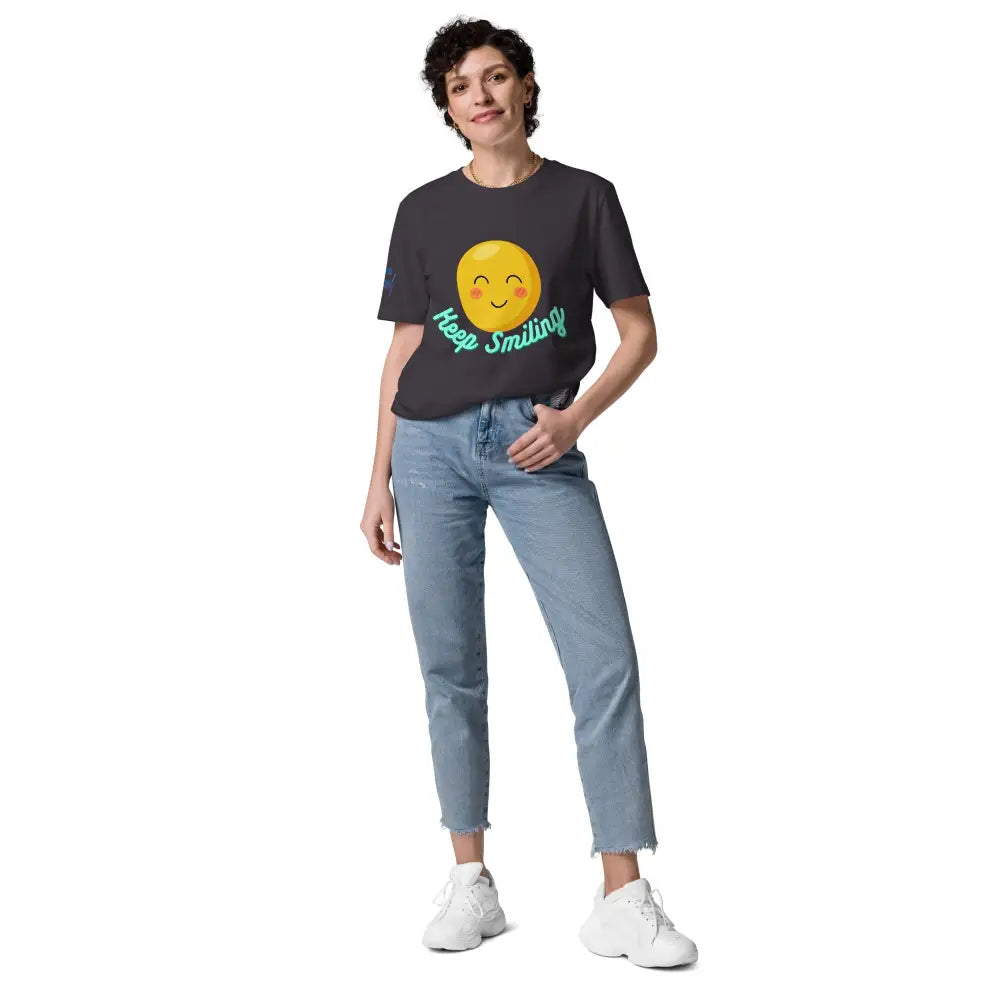 Keep Smiling cotton t-shirt - Something Profound 