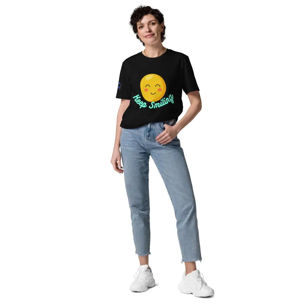 Keep Smiling cotton t-shirt - Something Profound 