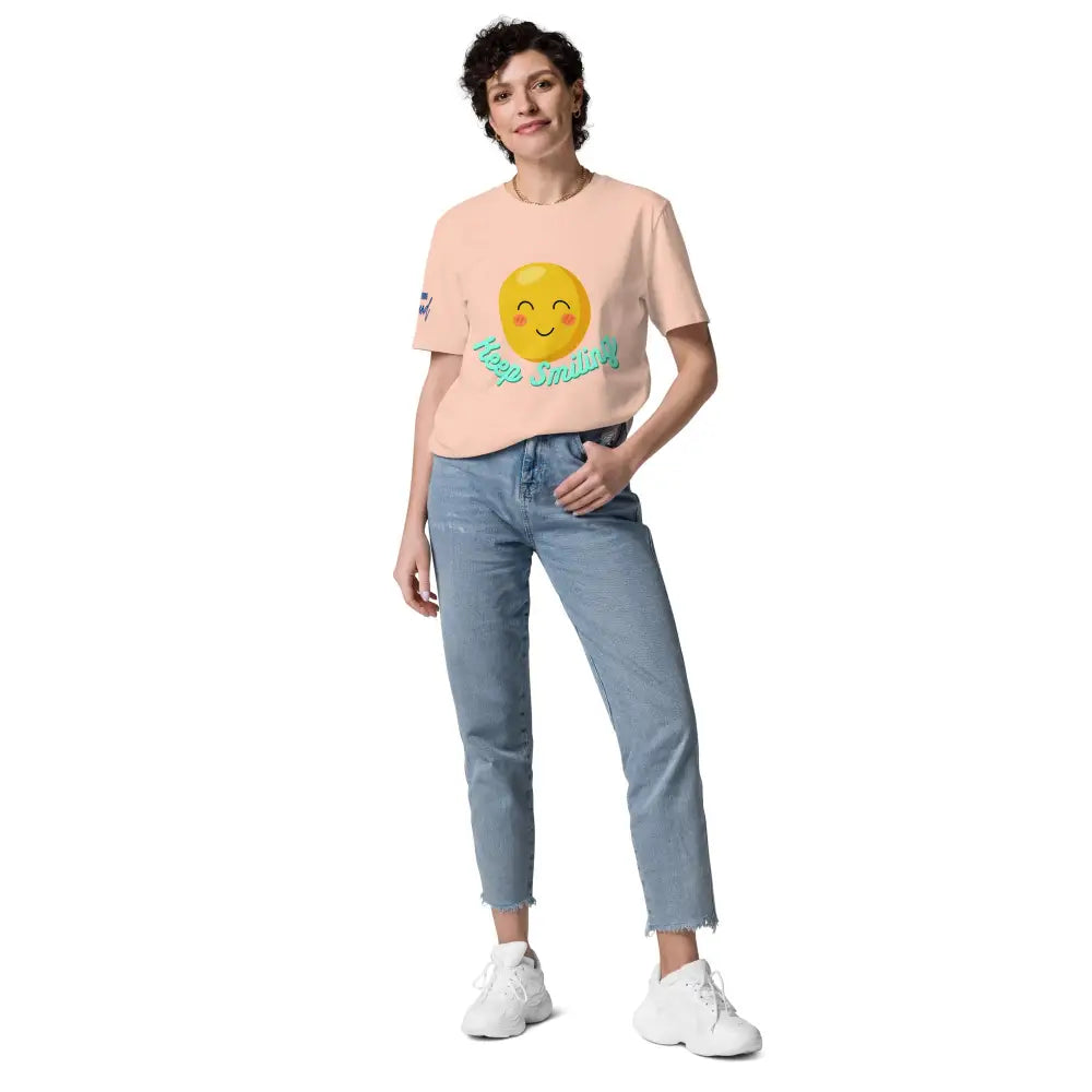 Keep Smiling cotton t-shirt - Something Profound 