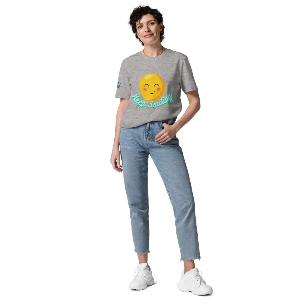 Keep Smiling cotton t-shirt - Something Profound 