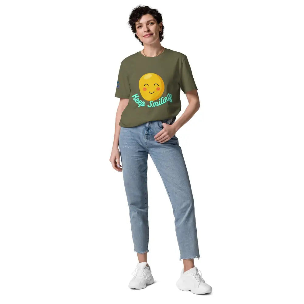 Keep Smiling cotton t-shirt - Something Profound 