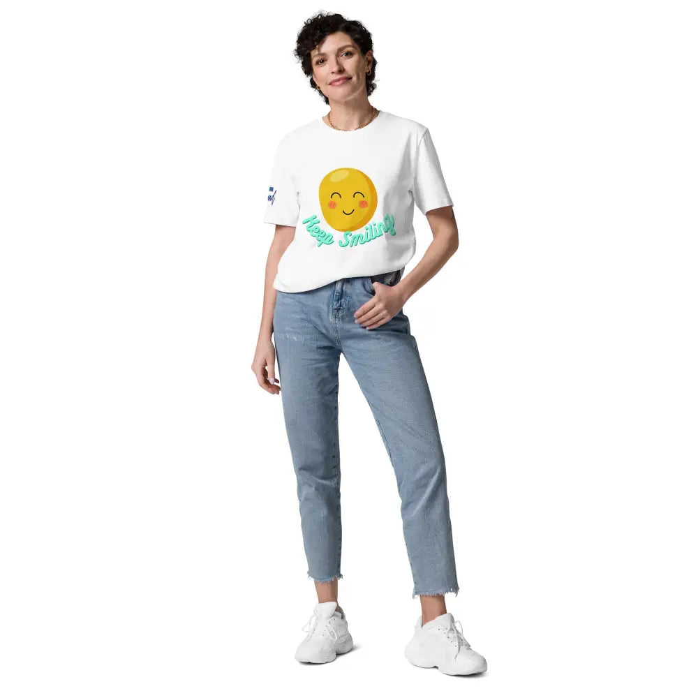 Keep Smiling cotton t-shirt - Something Profound 