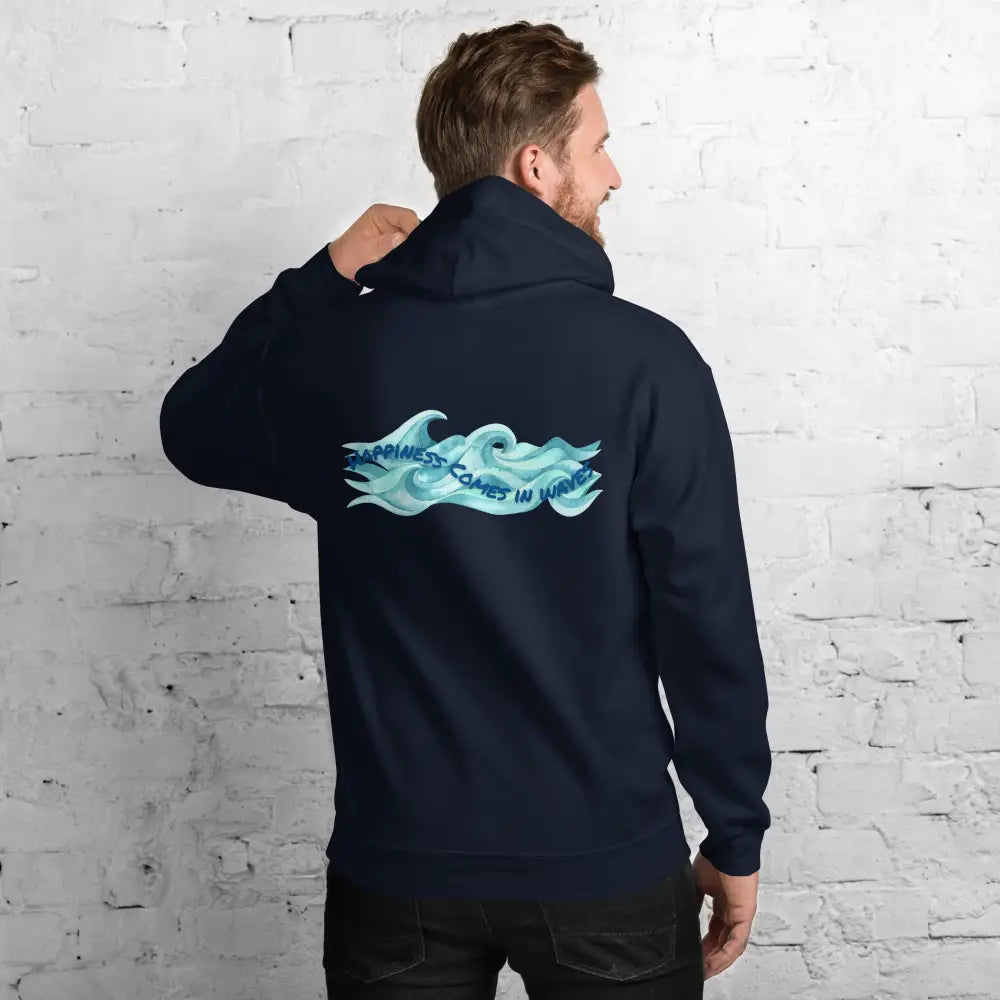 Mind Dippers 'Happiness comes in waves' Hoodie - Something Profound 