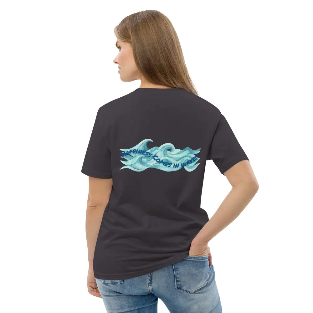 Mind Dippers 'Happiness comes in waves' organic t-shirt - Something Profound 