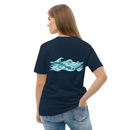 Mind Dippers 'Happiness comes in waves' organic t-shirt - Something Profound 