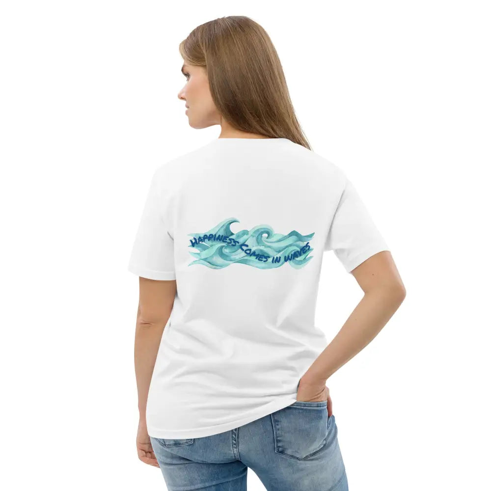 Mind Dippers 'Happiness comes in waves' organic t-shirt - Something Profound 