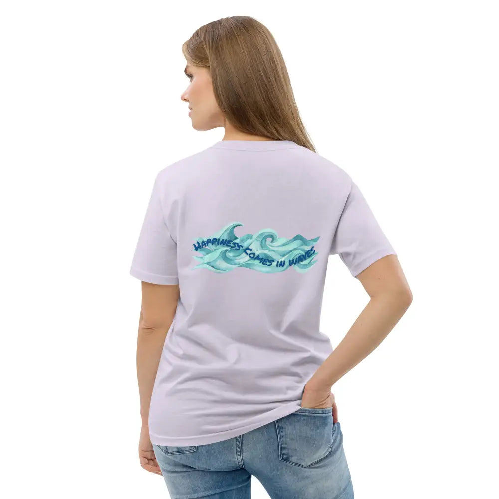 Mind Dippers 'Happiness comes in waves' organic t-shirt - Something Profound 