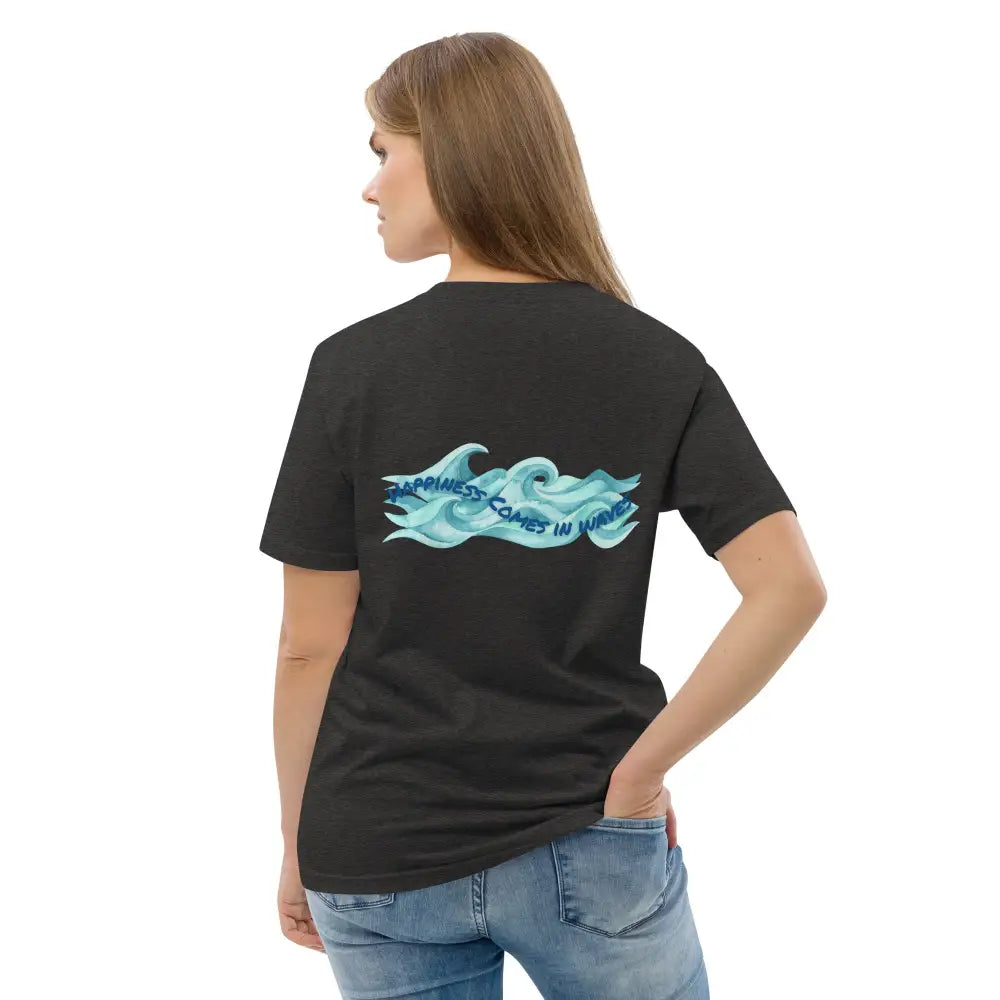 Mind Dippers 'Happiness comes in waves' organic t-shirt - Something Profound 