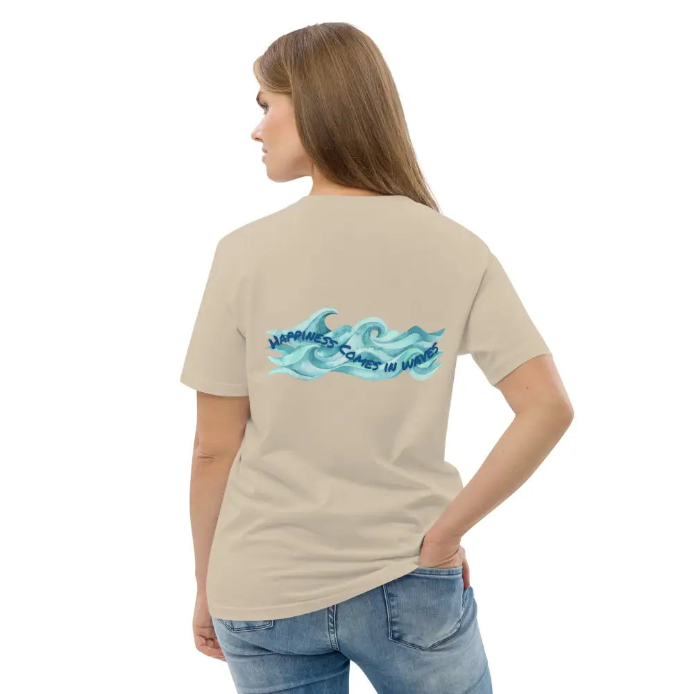 Mind Dippers 'Happiness comes in waves' organic t-shirt - Something Profound 