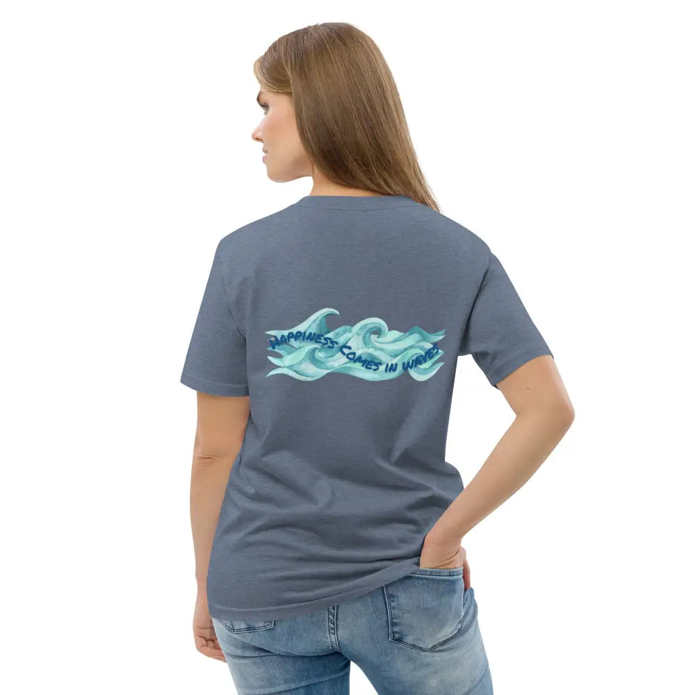 Mind Dippers 'Happiness comes in waves' organic t-shirt - Something Profound 