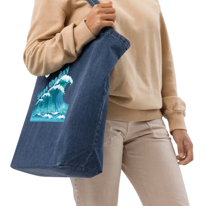 Mind Dippers 'Seas the day' Organic denim tote bag - Something Profound 