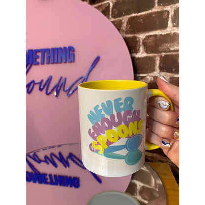 Never enough Spoons Mug yellow