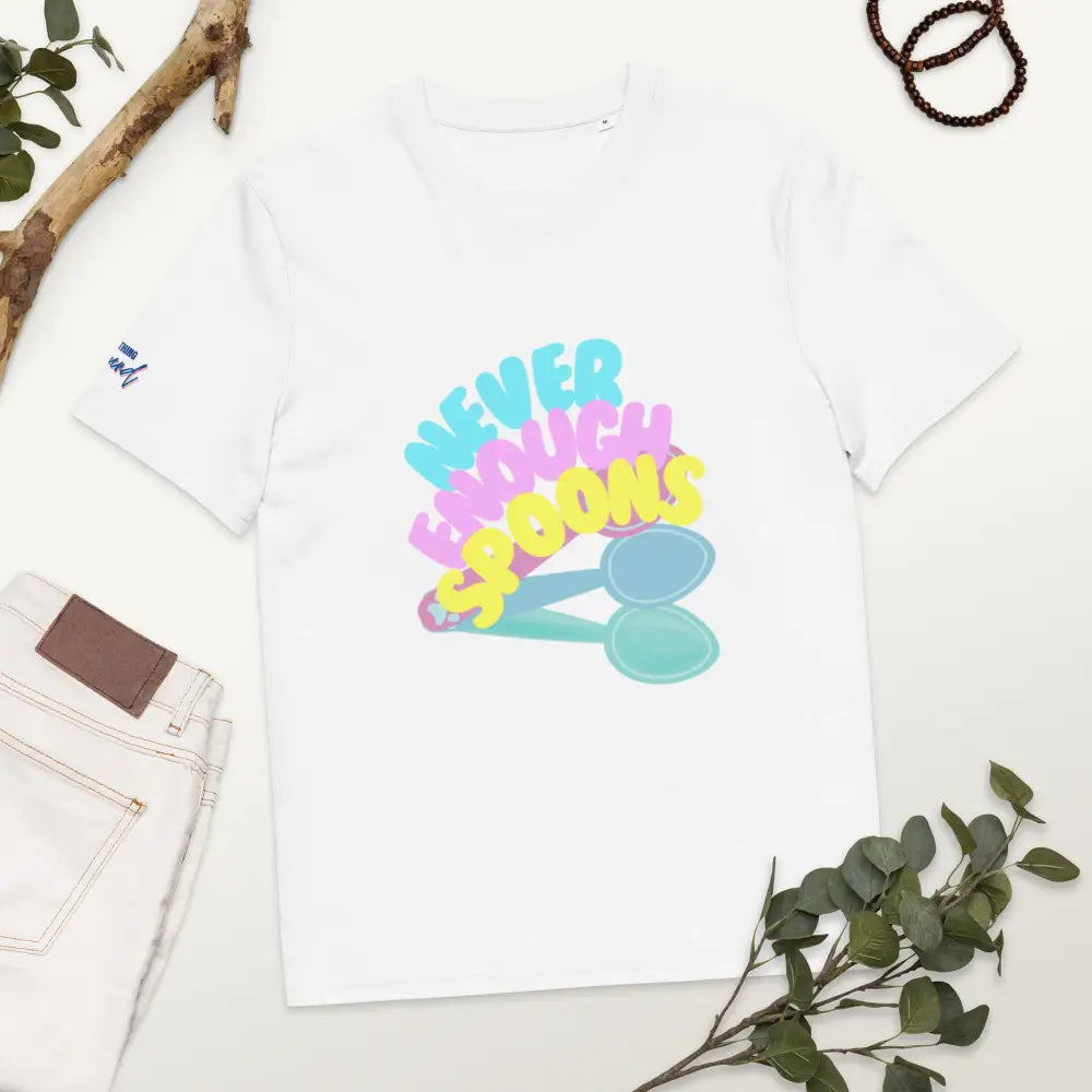 Never Enough Spoons T-shirt - White / M