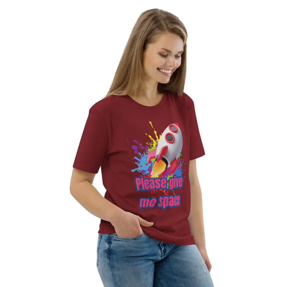 Please give me space Unisex organic cotton t-shirt - Something Profound 