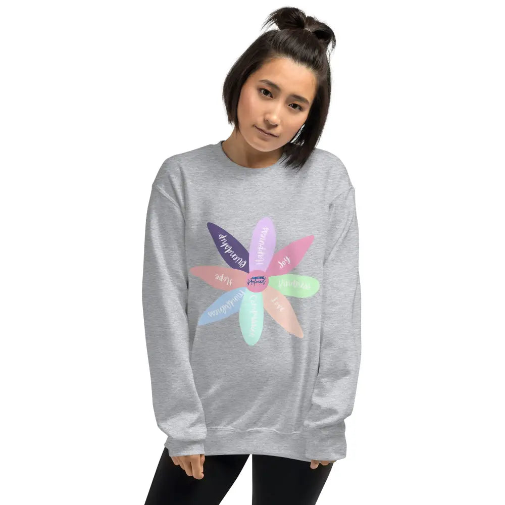 Positive flower Sweatshirt - Sport Grey / S