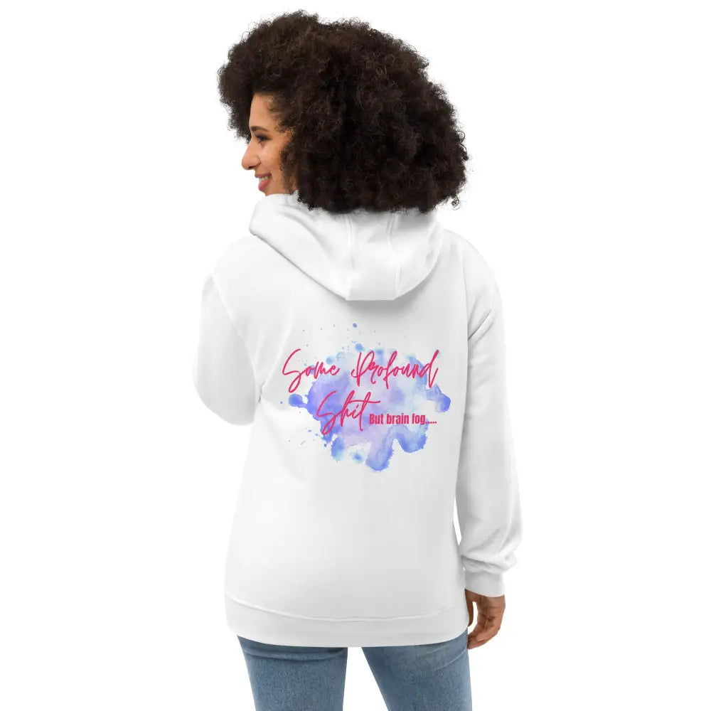 Some profound sh*t blue splash Premium eco hoodie - Something Profound 