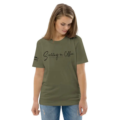 Survivng on Coffee organic cotton t-shirt - Something Profound 