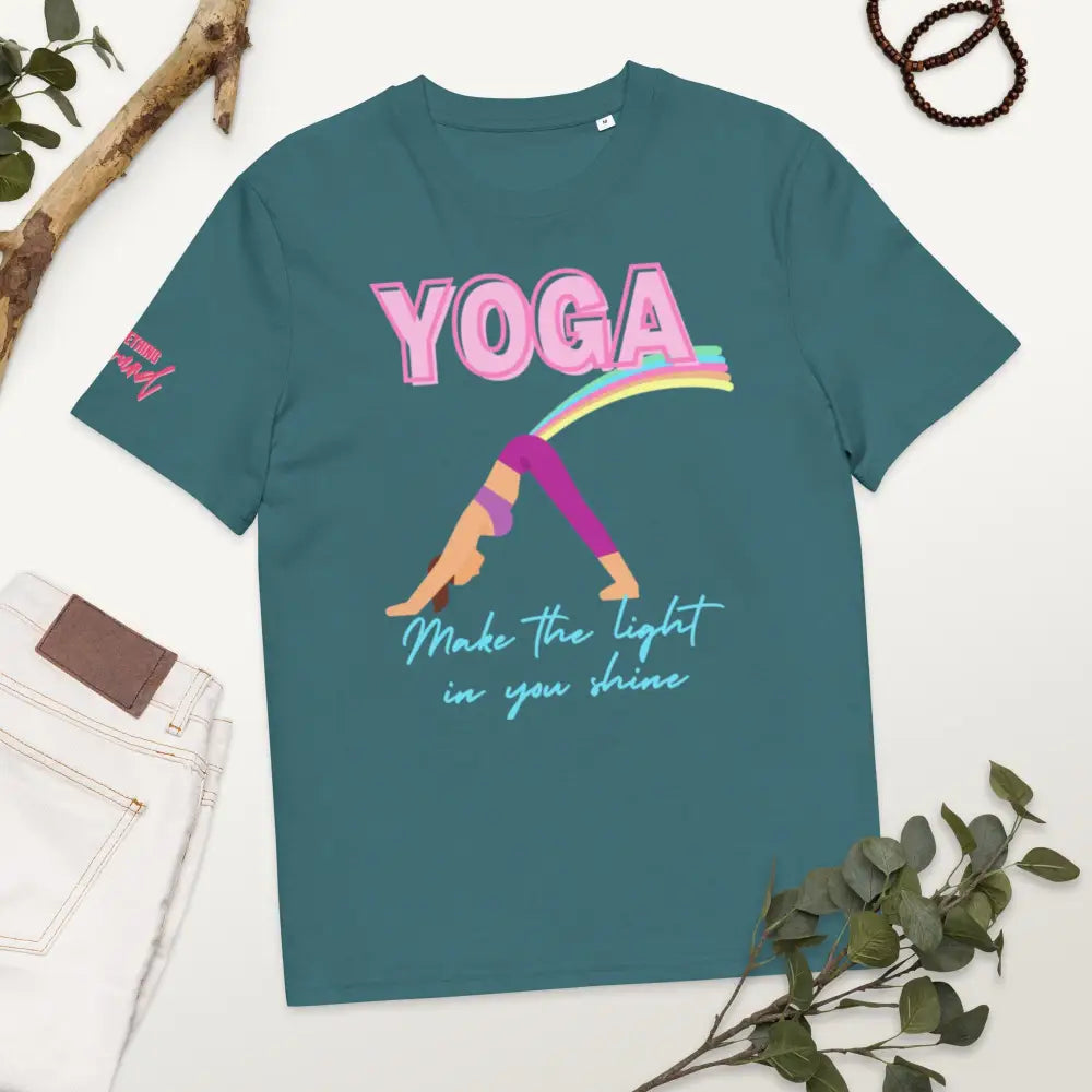 Yoga organic cotton t-shirt - Stargazer / S