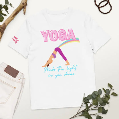 Yoga organic cotton t-shirt - White / S